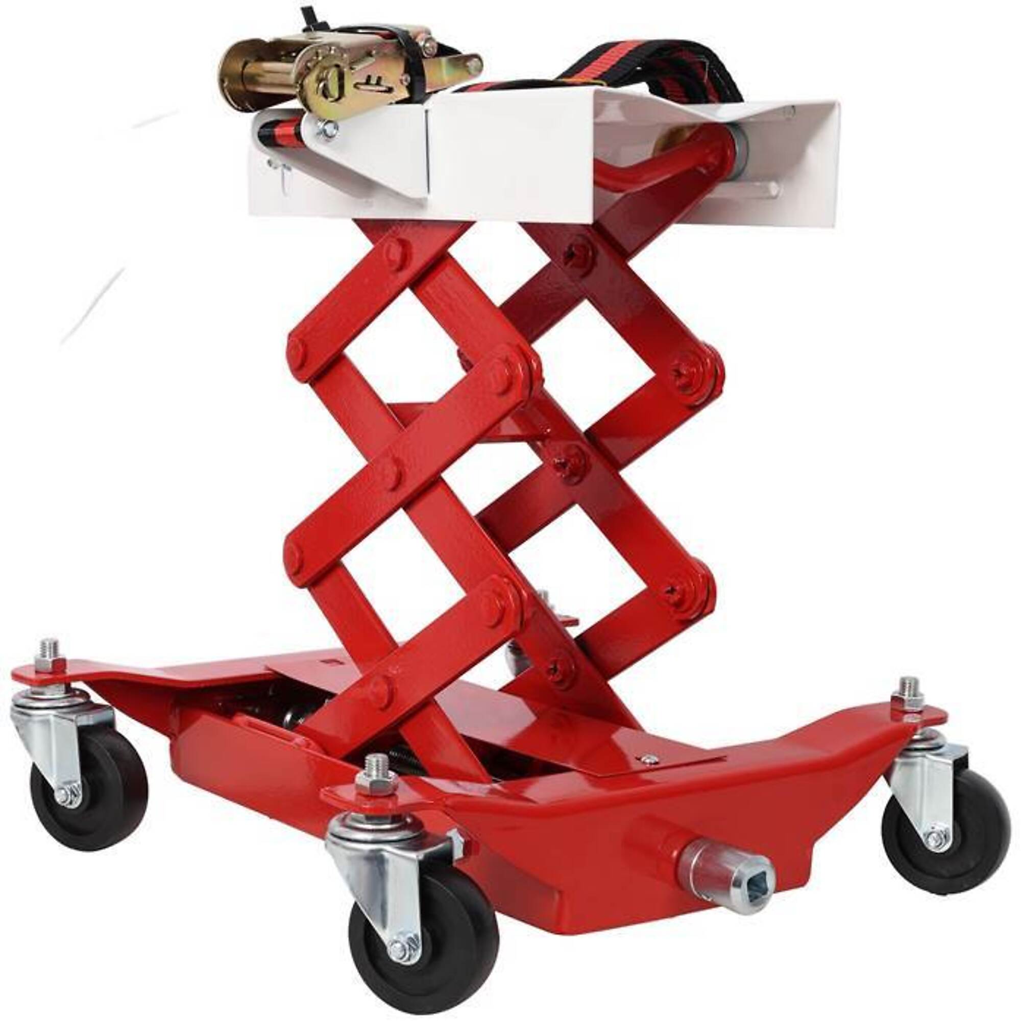 450 lbs. Capacity Low Lift Transmission Jack, red, BAC-W465P262030